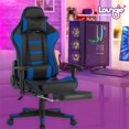 thumbnail image 2 of Posh Living Mari Faux Leather Game Chair Navy, 2 of 9