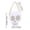 White, variant on Halloween Fabric Candy Bag - Reusable Tricking or Treating Tote Spooky Party Gift Sack for Events Costume Parties Goodie Favors and Holiday Treats