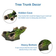 GreenJoy Aquarium Decorations Accessories - Fish Tank Decor Kit with Artificial Plants and Hideouts Ornaments Multiple Colors