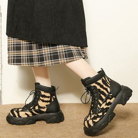 

Women Winter Fashion Design Ankle Boot Women Winter Plush Retro Shoes