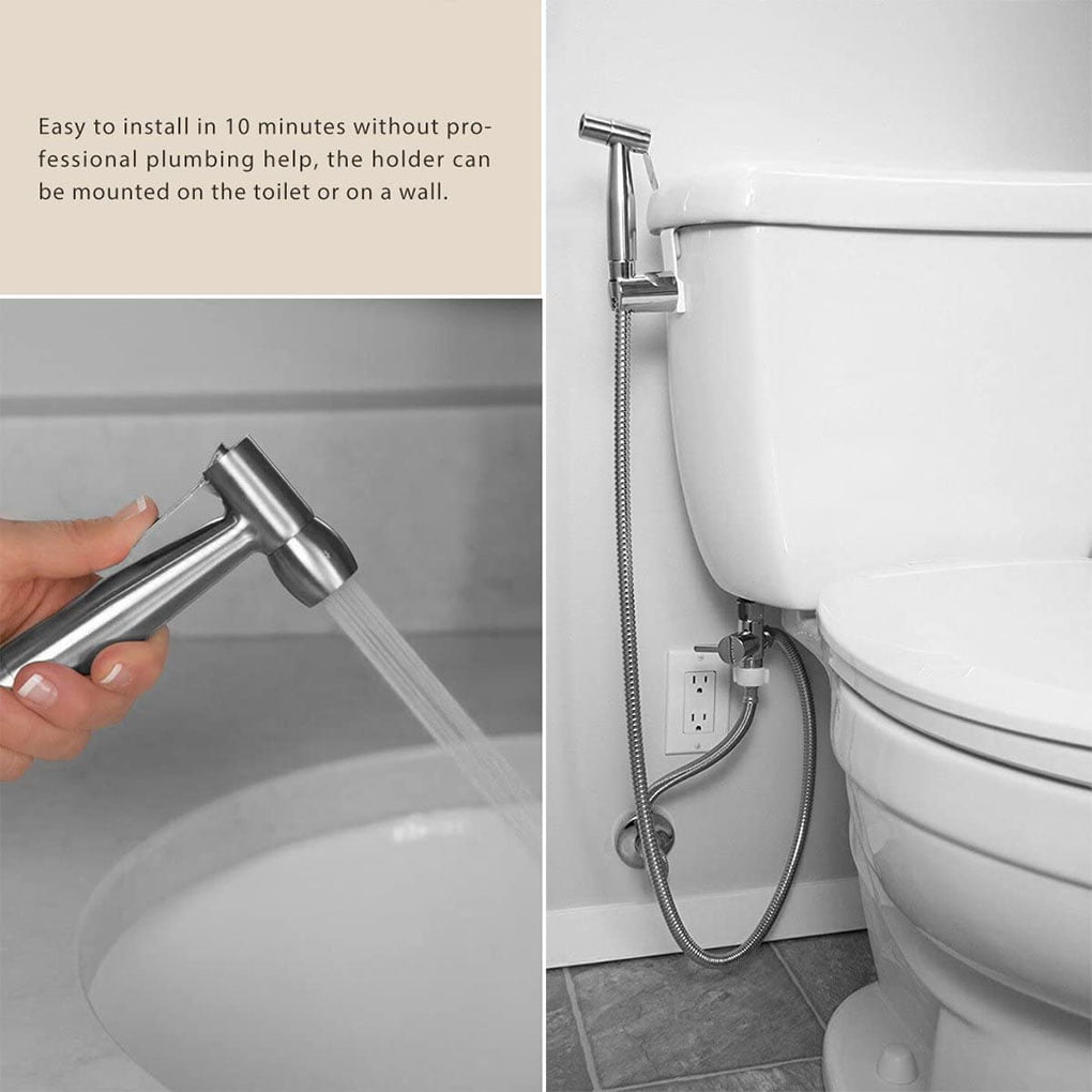 WLA Bidet Personal Hygiene Faucets Toilet Cleaning Pet Bath Mop Pool 304 Stainless Steel Bidet Spray Bidet Sprayer Bathroom Home Use 