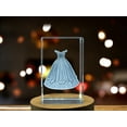 thumbnail image 4 of 3D Crystal Princess Dress Gift for Little Girls Magical Decor, 4 of 7