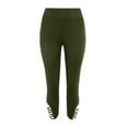 thumbnail image 4 of Femmes à la Mode Solide Couleur Taille Serrage et les Fesses de Levage Pantalon, 4 of 5