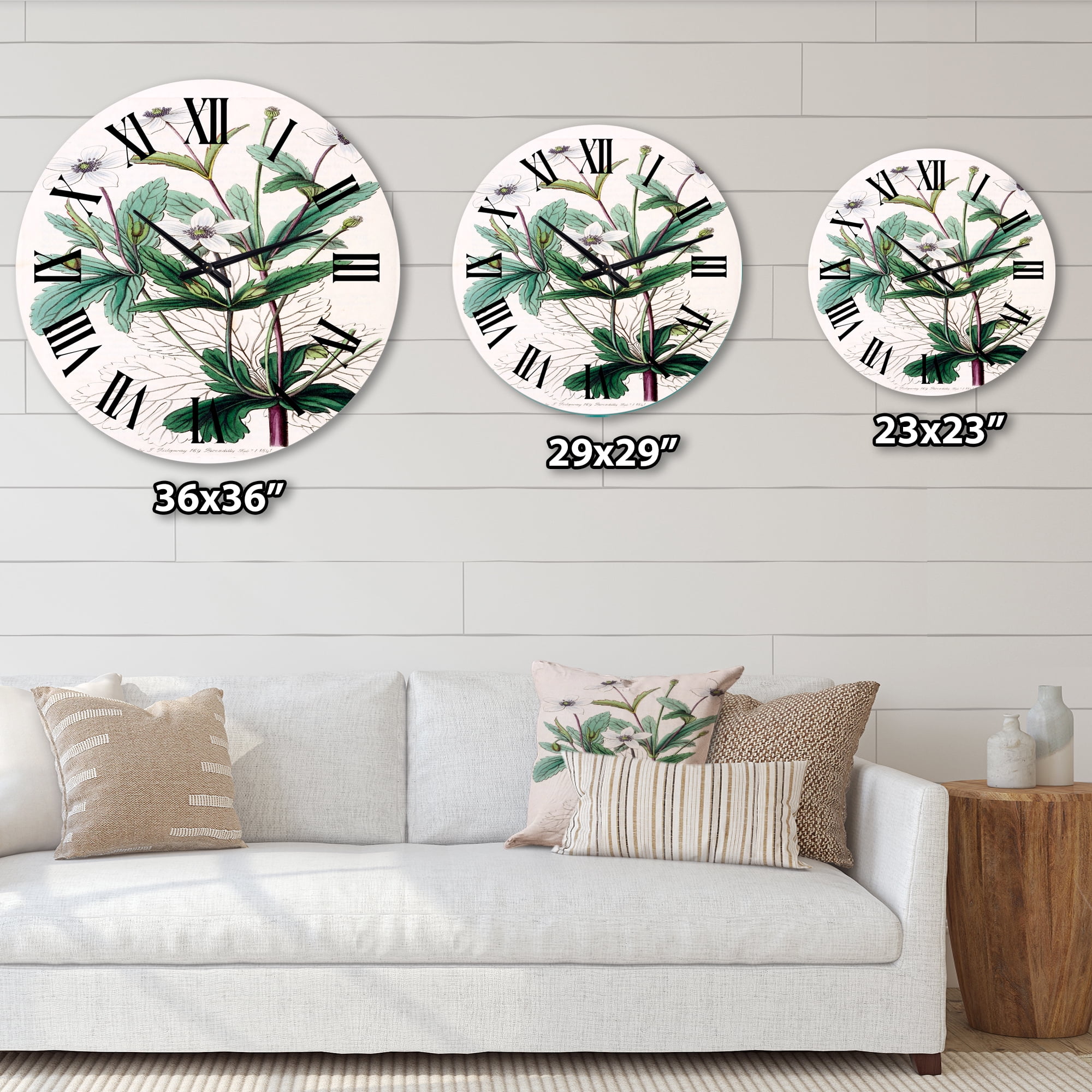 Designart 1 in Quartz Traditional Wall Clock