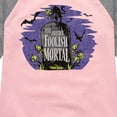 thumbnail image 3 of The Haunted Mansion - Another Foolish Mortal - Toddler & Youth Girls Raglan Graphic T-Shirt, 3 of 4