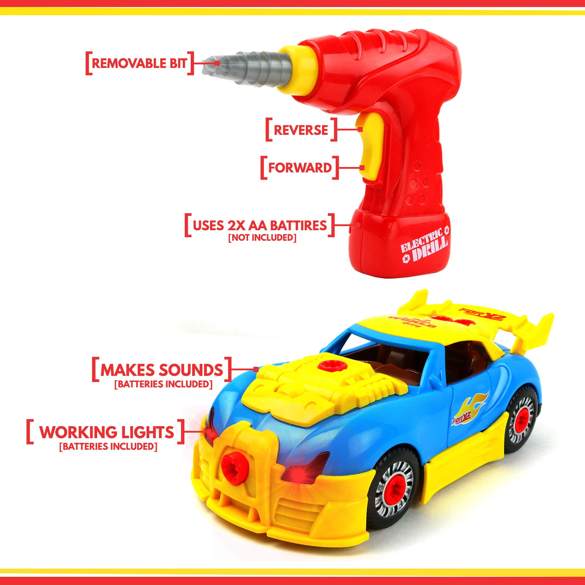 Big Mo s Toys Build Your Own Race Car STEM Toy Racing Car for