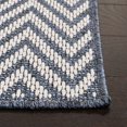 thumbnail image 3 of SAFAVIEH Machine Washable Rug Indoor/Outdoor Bermuda Collection - Bermuda Amina Geometric Chevron Indoor/Outdoor Runner Rug Light Blue/Cream, 2' x 8', 3 of 9