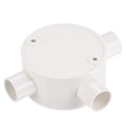 thumbnail image 5 of Conduit Box Junction Box T-Shaped Round Wire Box 16 mm for Home Cable Management Electronic Projects Pack of 10, 5 of 5