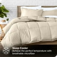 thumbnail image 3 of Bare Home 7-Piece Bed-in-a-Bag - King, Sand with White Sheet Set, 3 of 8