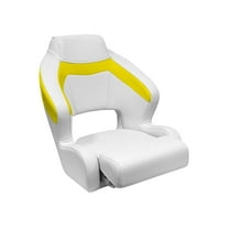 Wise 3338-0033 BAJA XL Bucket Seat with Flip Up Bolster Brite White / Hot Teal