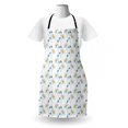 thumbnail image 3 of Flower Apron, Daisy Blooms with Paintbrush Effects Gardening Spring Botanical Print, Unisex Kitchen Bib with Adjustable Neck for Cooking Gardening, Adult Size, Azure Blue Yellow White, by Ambesonne, 3 of 4
