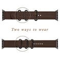 thumbnail image 4 of WFEAGL Apple Watch Band Genuine Leather iWatch Replacement Strap 38mm 40mm Coffee/Black, 4 of 9