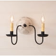 thumbnail image 2 of Irvins Country Tinware Ashford Wall Sconce in Vintage White 9 inches High, 2 of 3