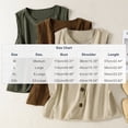 thumbnail image 3 of SAWOBUUN Women Vintage Button Down Vest Round Neck Sleeveless Casual Loose Slim Tops with Pocket, 3 of 9