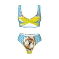thumbnail image 4 of Daiia Dog Takes a Bath in the Bathtub Women's Bikini Set Two Piece Swimsuit High Waisted Bikini Adjustable Straps Bikini Perfect for Beach, Pool, and Summer Vacation-XX-Large, 4 of 9