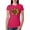 Raspberry, variant on Sunflower Animal Print Fashion Womens Slim Fit Junior Tee, Royal, X-Large