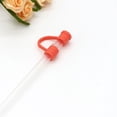 thumbnail image 1 of Ensemble de Couvercles de Paille pour Classification de Produits pour Boisson Réutilisable en Silicone – Voyage Pique-Nique Entraînement Physique Fête Compatible avec 6/8mm 10 Options de Couleur, 1 of 4