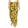 thumbnail image 2 of Kdxio Women's Comfy Stretch Bees and SunflowersPrint Drawstring Pajama Pants-XX-Large, 2 of 9