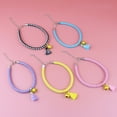 thumbnail image 4 of Pet Cat Collar Breathable Tassels Pet Collar Adjustable Adjustable Braided Rope Cats Collar Necklace with Bell, 4 of 8