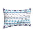thumbnail image 7 of LNWH Rectangle Pillow Cover, Winter Snowflake Blue Style Cushion Covers Pillowcase for Couch Bedroom Sofa, 16"x24", 7 of 7