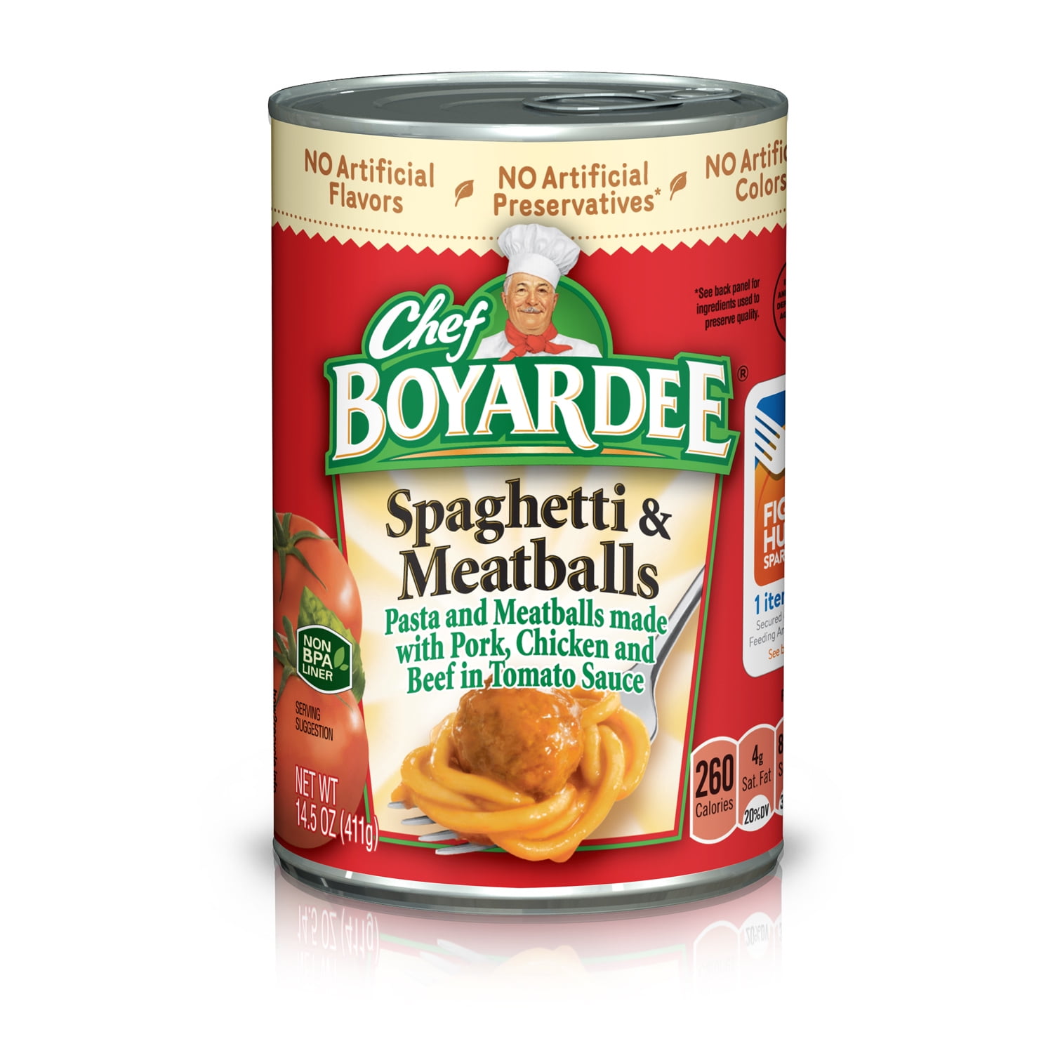 Chef Boyardee Spaghetti and Meatballs, Microwave Pasta, 14.5 Oz