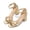 Gold, variant on BOCCA Women’s Ankle Strap Block Heel Sandals, Open Toe One-Band Dress Shoes for Wedding, Party & Daily Wear