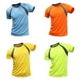 thumbnail image 6 of Fjuchai Men's Women's Short Sleeve T Shirts Teeops Round Neck Active Athletic Tees Casual Summer Solid Color T Shirt Dry Fit Moisture Wicking,Size S-4XL, 6 of 7