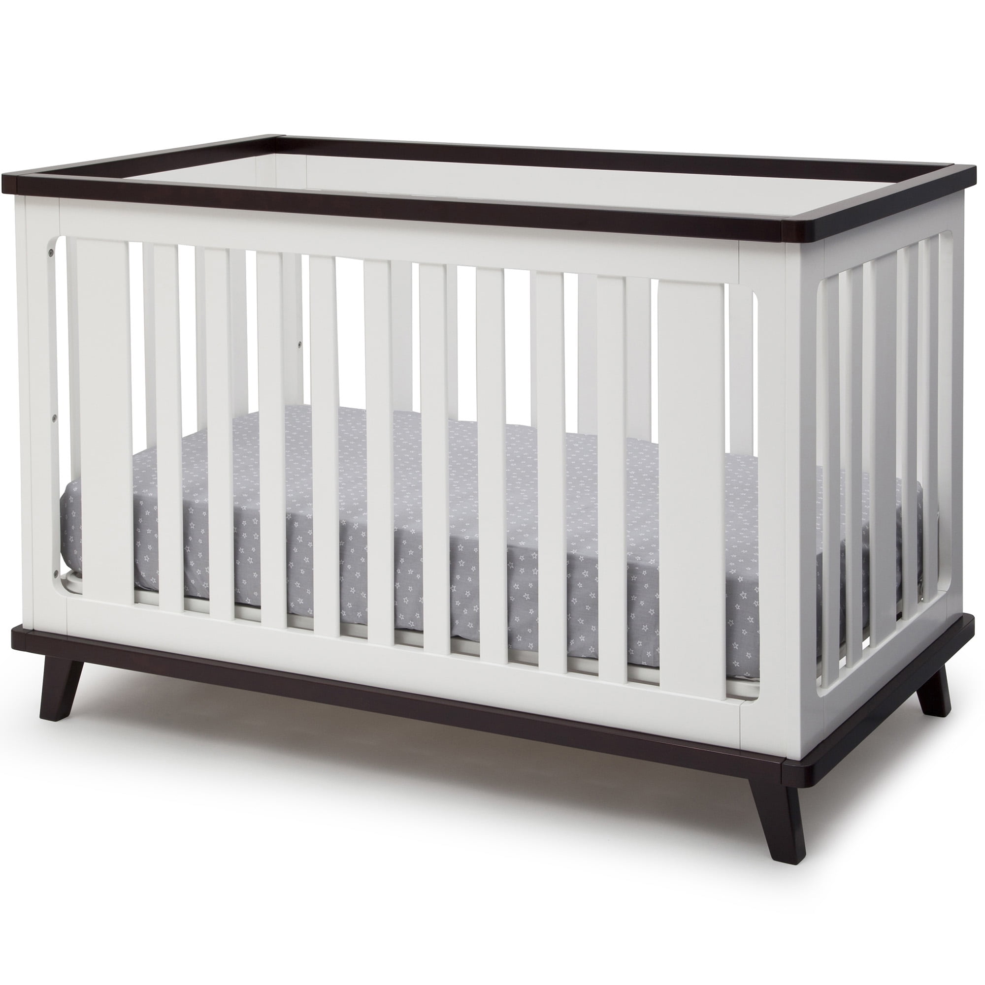 Delta Children Ava 3in1 Convertible Crib, Black Espresso
