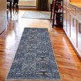 thumbnail image 2 of Tribal Decorative Rug, Geometric Style Abstract Polygonal Forms Squares Stripes and Zigzags, Quality Carpet for Bedroom Dorm and Living Room, 6 Sizes, Purpleblue, by Ambesonne, 2 of 2