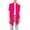 Hot Pink, variant on MOA Collection Women's Asymmetrical Hem Short Sleeves Cardigan