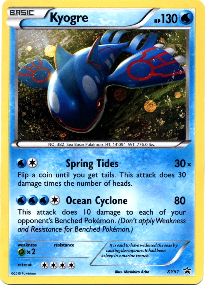 Pokemon X & Y Promo Single Card Rare Holo Kyogre XY51 ...