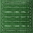 thumbnail image 1 of Ahgly Company Indoor Square Oriental Emerald Green Industrial Area Rugs, 3' Square, 1 of 4