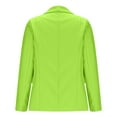 thumbnail image 6 of GaThRRgYP Blazer Jackets for Women Button up,Ladies Solid Color Long Sleeve Lapel Real Pocket Suit Jacket Green M, 6 of 7