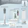 thumbnail image 6 of Orzbow Electric Travel Baby Bottle Brush Set with Storage Box, Automatic Bottle Cleaner Brush Kit with Silicone Bottle/Nipple/Straw Brush, Milk Frother Electric and Drainage Rack, Rechargeable, Gray, 6 of 8
