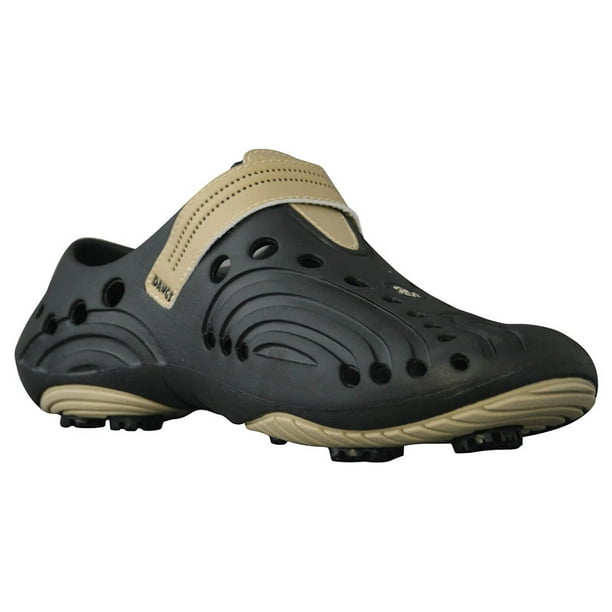 DAWGS Chaussures Légères Esprit Golf pour Hommes - Noir avec Tan 12