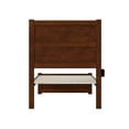 thumbnail image 4 of AFI NoHo 14" Twin Wood Platform Bed with Modern Panel Headboard and Footboard, Walnut, 4 of 6