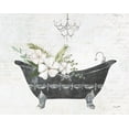 thumbnail image 2 of Prahl, Courtney 14x12 White Modern Wood Framed Museum Art Print Titled - Floral Bath I, 2 of 4