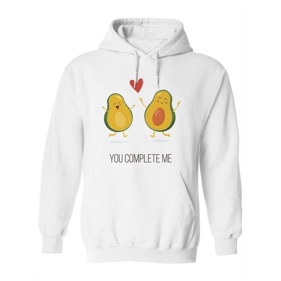 You Complete Me Avocado Hoodie Women -Image by Shutterstock, Female Medium