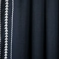 thumbnail image 3 of Lush Décor Olivia Ric Rac Embroidery Border Window Panel Dark Linen/White Single 42x84, 3 of 10
