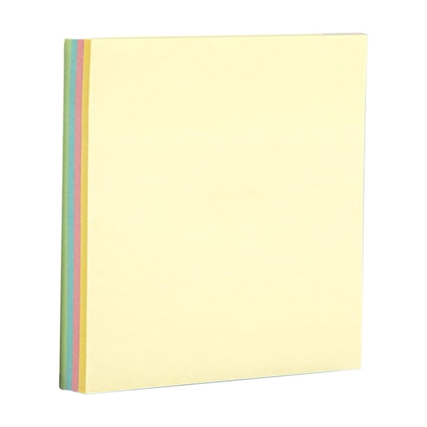 Notas adhesivas Post-it súper resistentes de 7.6 x 7.6 cm (3 x 3 pulgadas), blocs de notas con adhesivo fuerte, 100 hojas por bloc, multicolor, notas adhesivas para escritorio, ideales para la