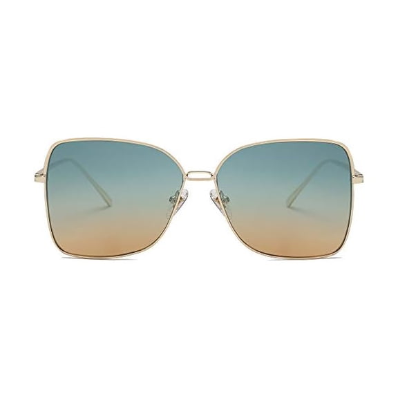 Classic Trendy Square Oversized Sunglasses Womens Mens UV400 Big Large Designer Shades SJ1082