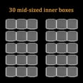 thumbnail image 2 of 30 Grids Diamond Art Bead Organizer Box, Compact & Portable Clear Plastic Case for Jewelry & Gems Storage and Organizing, 2 of 7