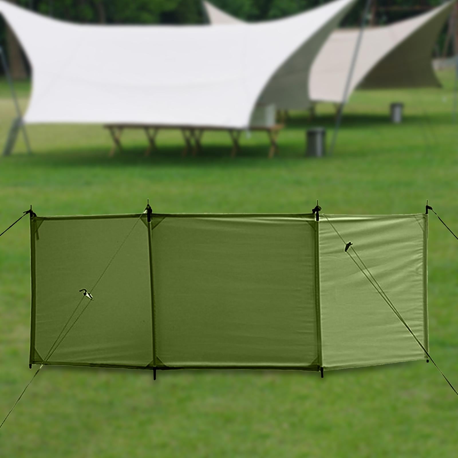 Wswqop Foldable Gas Stove Windshield Lightweight Wind Protection Canvas Outdoor Cooking Rectangle 25cmx7cm