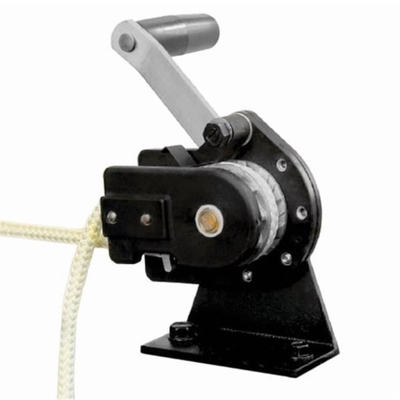 SKYWINCH Sky Rope Winch - Black - Compact Design - Includes Mounting Bracket