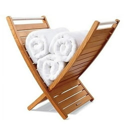 Aquateak patented sula angled teak towel stand sale