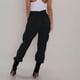 thumbnail image 5 of M Buder Pantalones Cargo Jogger Casuales Para Mujer Con Bolsillos Grandes Ajuste Relajado Cómodo Senderismo Deportes Exteriores Uso Diario Color Negro Talla Grande (25.4 cm / 10 inches), 5 of 9