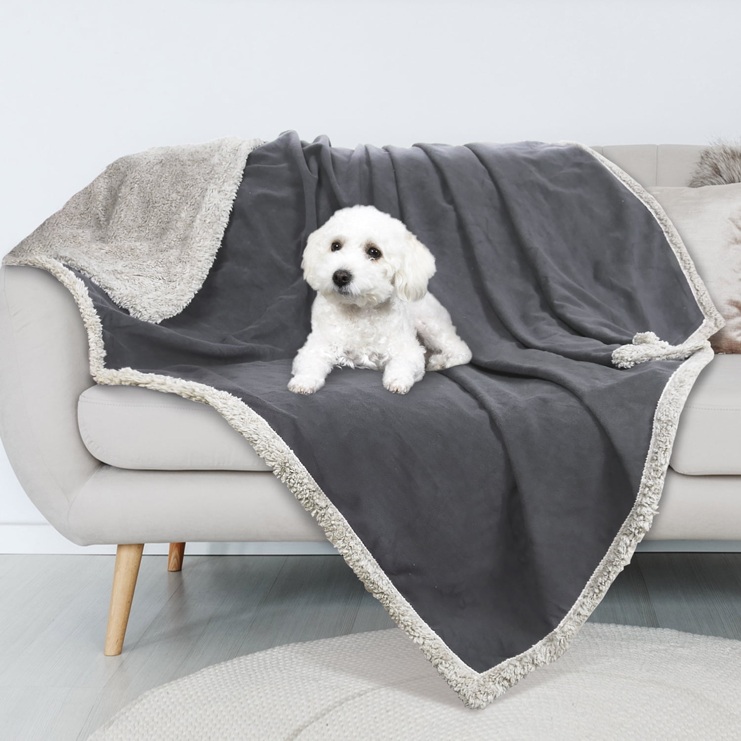 Waterproof Blanket with Sherpa Lining, Cozy Plush Zambia Ubuy