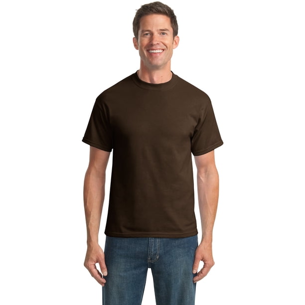 Port & Company - Camisetas altas para hombre, 50/50 algod?n/poli?ster, XLT, color marr?n Puerto & Compa??a PC55T