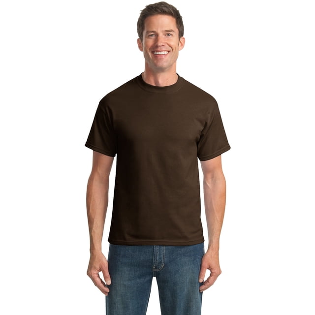 Camiseta de mezcla de n?cleo alto de Port & Company?. PC55T Marr?n LT Puerto & Compa??a PC55T