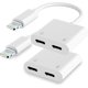 thumbnail image 1 of Divisor doble Lightning y adaptador de carga con certificación Apple MFi, 1 of 8